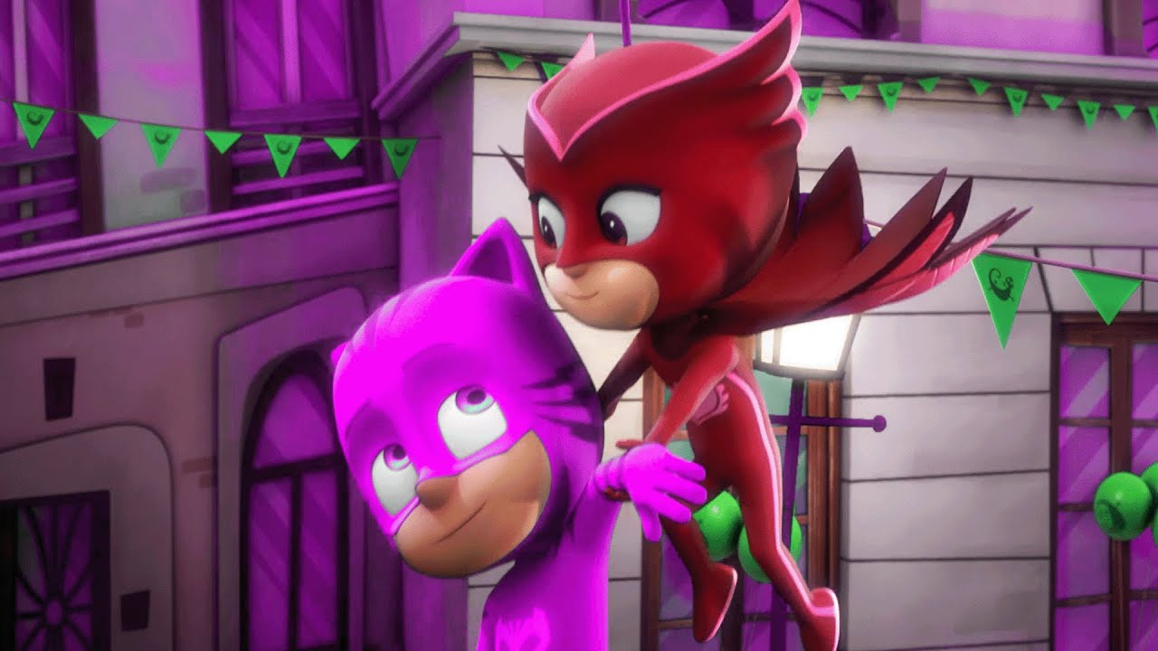 Purple Catboy | Catboy and the Great Birthday Cake Rescue | PICK YOUR FAV COLOR | PJM Funny Colors