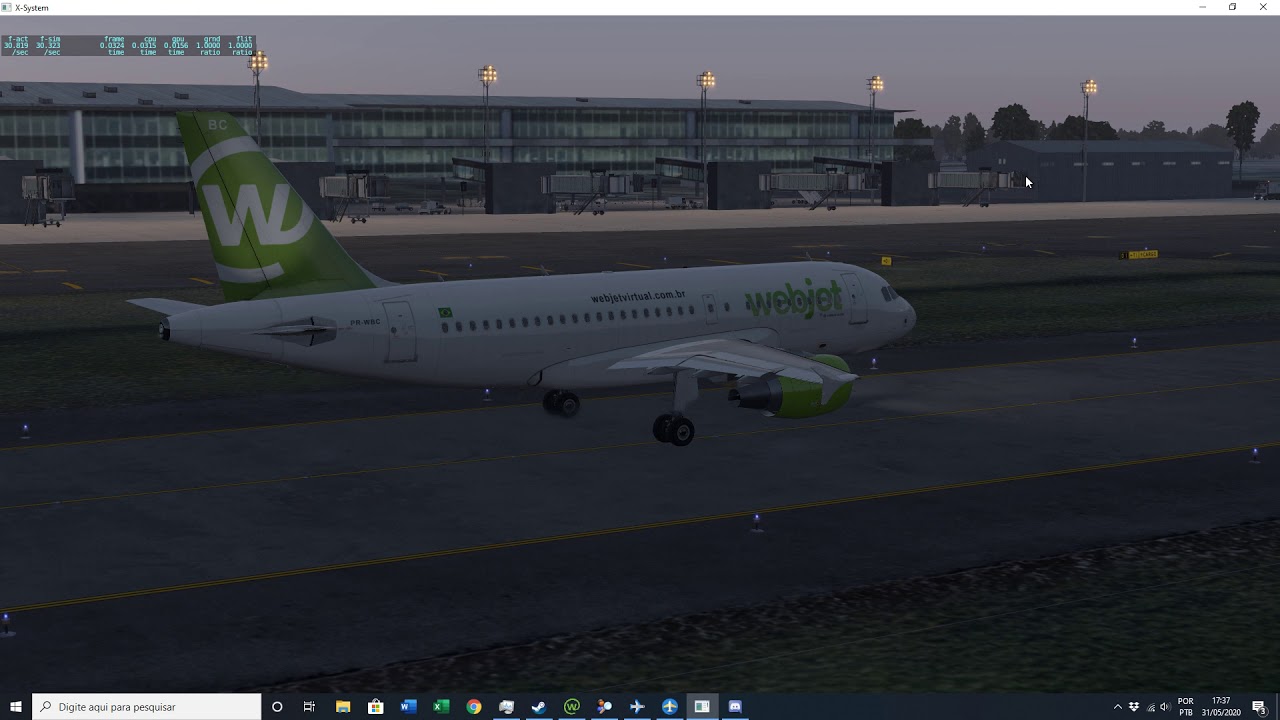 X-Plane 11 - VATSIM Brasil - demonstra&ccedil;&atilde;o Axscenery SBPA