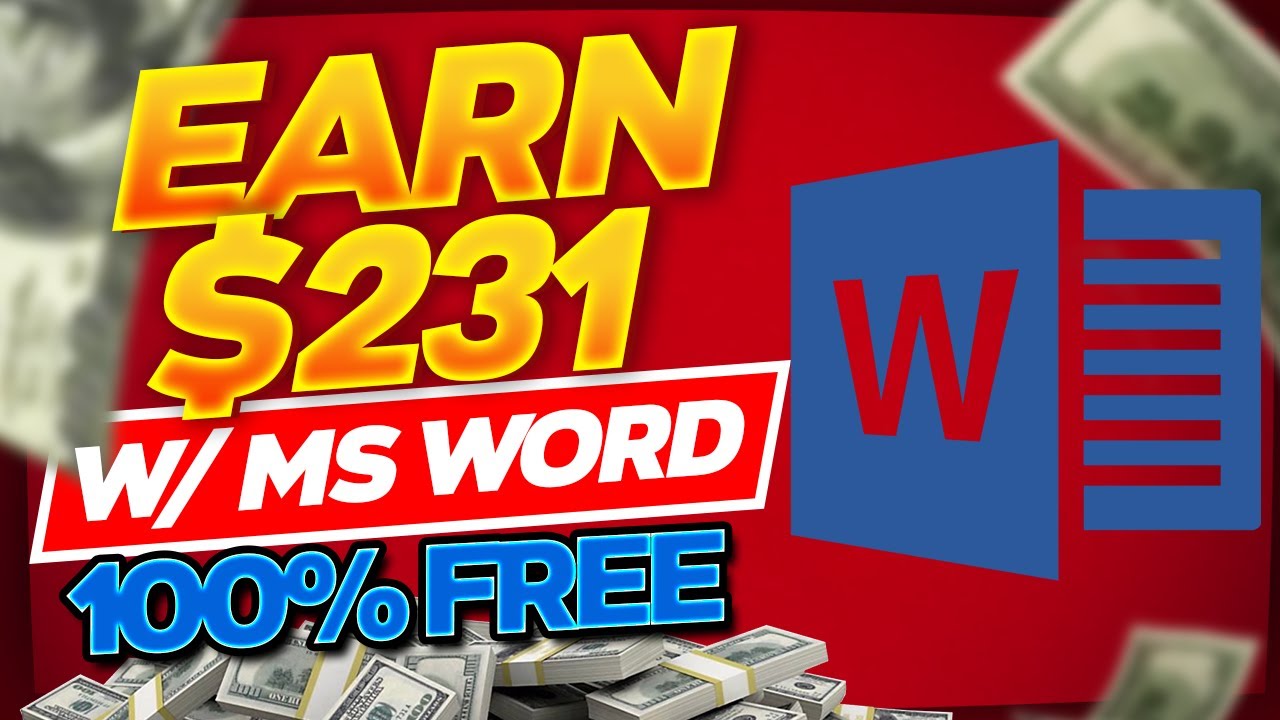 Get Paid $231 Per Hour Using Microsoft Word - Make Money Online by Typing