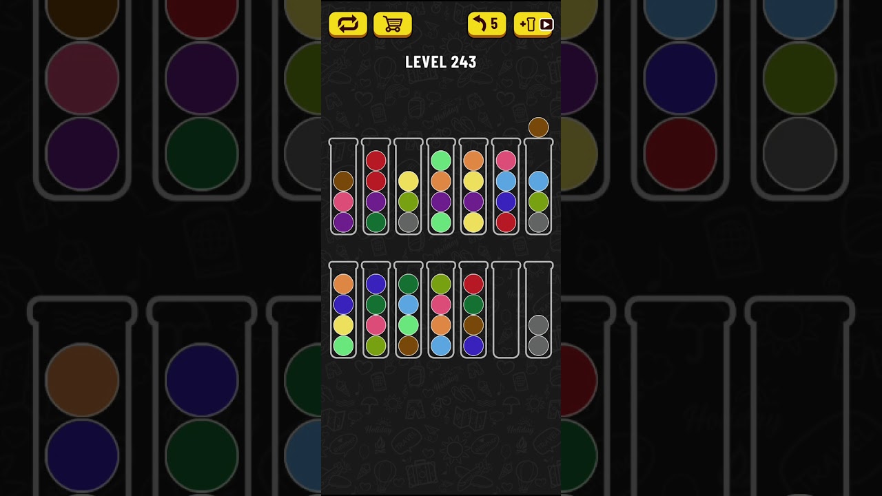 Ball Sort Puzzle - level 243
