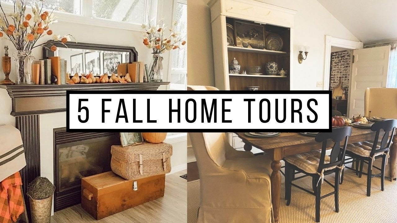 5 Thrifty Fall Farmhouse Home Tours