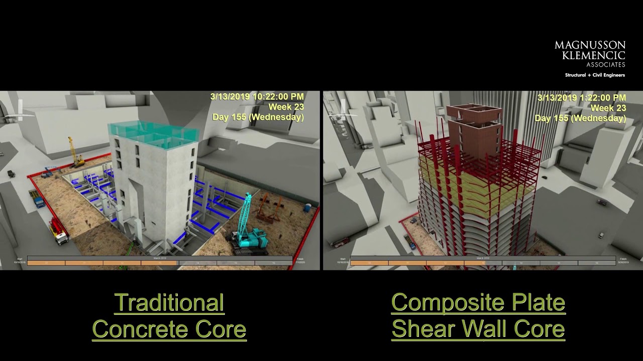 Rainier Square Tower Core Side-By-Side Comparison
