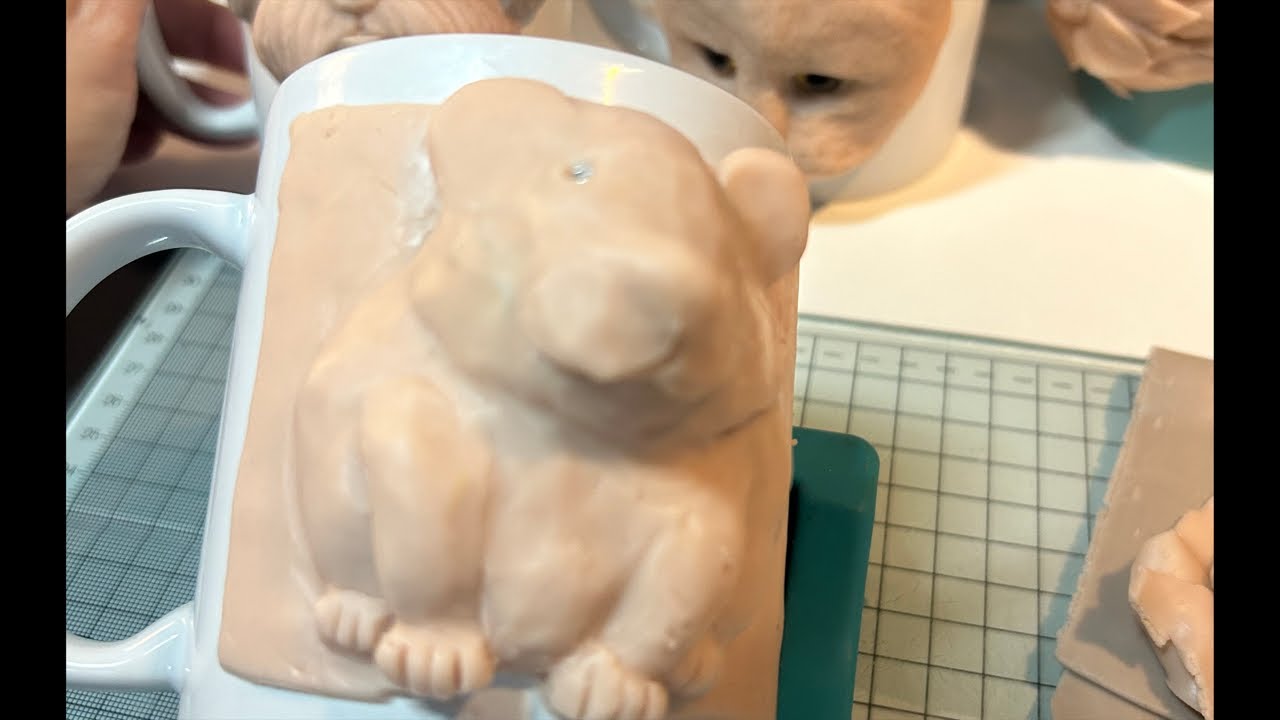 Pet faces on Cups #clayart short live
