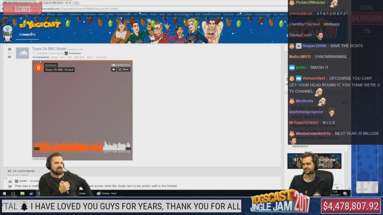 Lewis and Turps React to Turps on BBC Radio Bristol With Twitch Chat