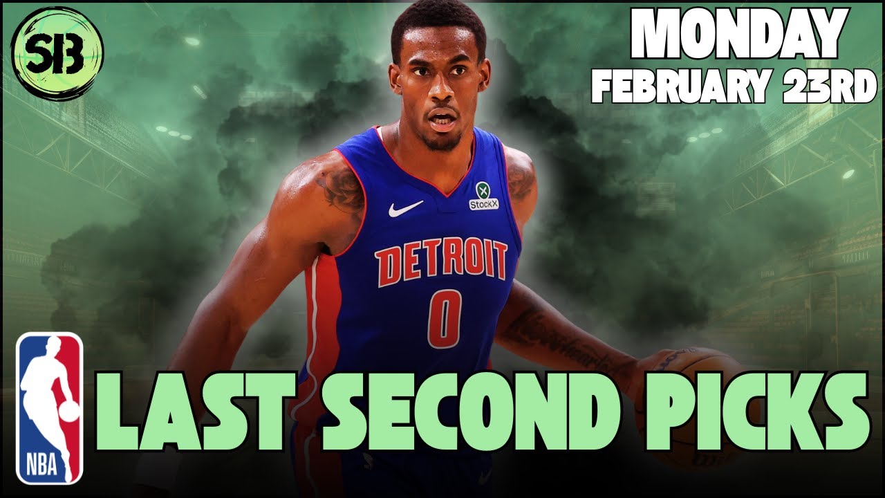 NBA Slate Breakdown w/PropBomb | Player Props, Best Bets, Value Hunting | Monday February 23rd