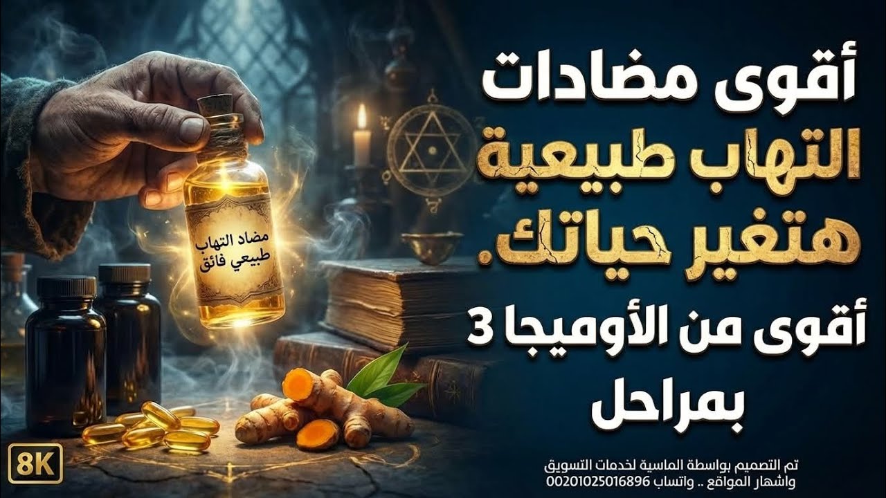 اقوى وارخص مضادات التهاب اقوى من الاوميجا ٣ بمراحل ..هتغير حياتك