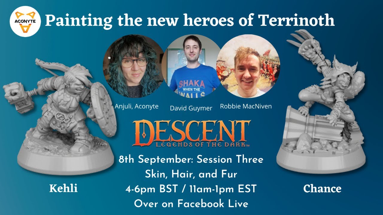 Painting the Heroes of Terrinoth - Session 3 Skin, Fur and Hair