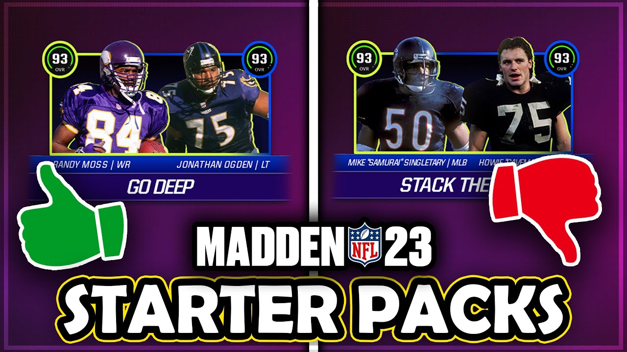 REVIEWING ALL 8 MADDEN 23 LEGENDARY STARTER TEAM PACKS...