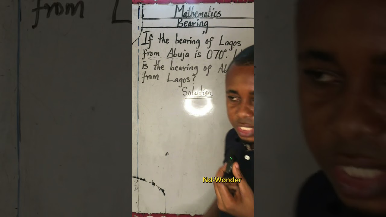 How to solve a three-digit bearing in Mathematics