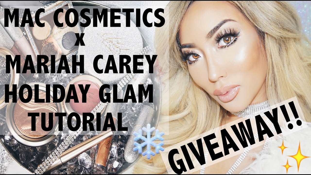 MAC x MARIAH CAREY - HOLIDAY GLAM TUTORIAL + GIVEAWAY! | Arika Sato