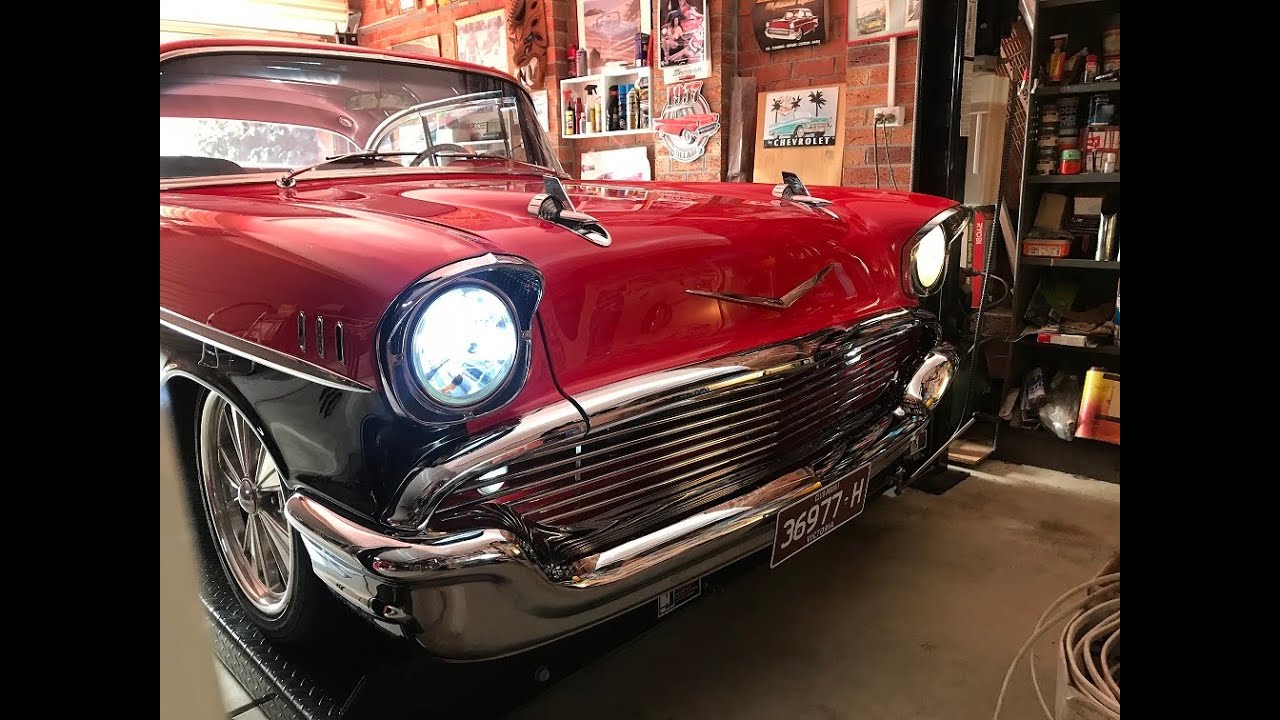 Install LED head lights in a 1957 Chevy