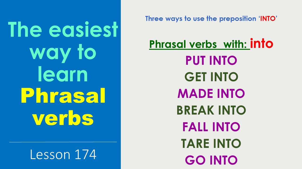 Phrasal Verbs with 'INTO' - How to Learn Phrasal Verbs Easily - Learn English Through Tamil