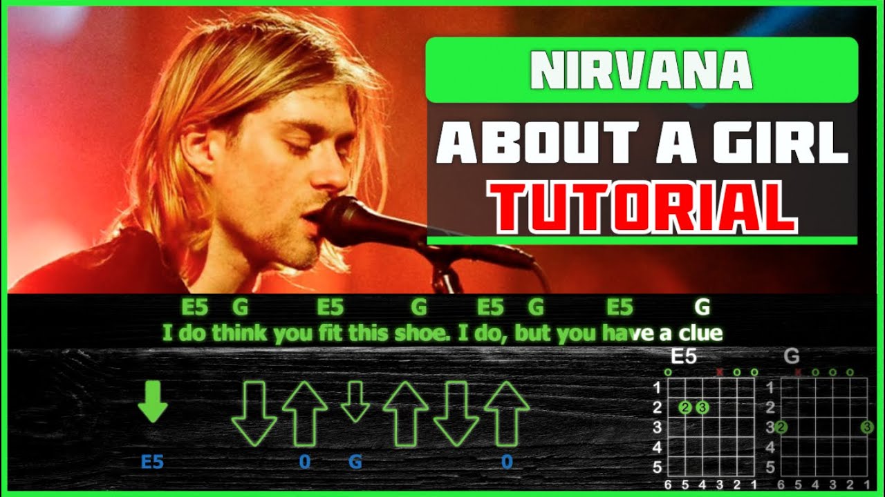 Как Играть Nirvana - About A Girl на Гитаре | Guitar Tutorial (табы, аккорды и бой) | Acoustic cover