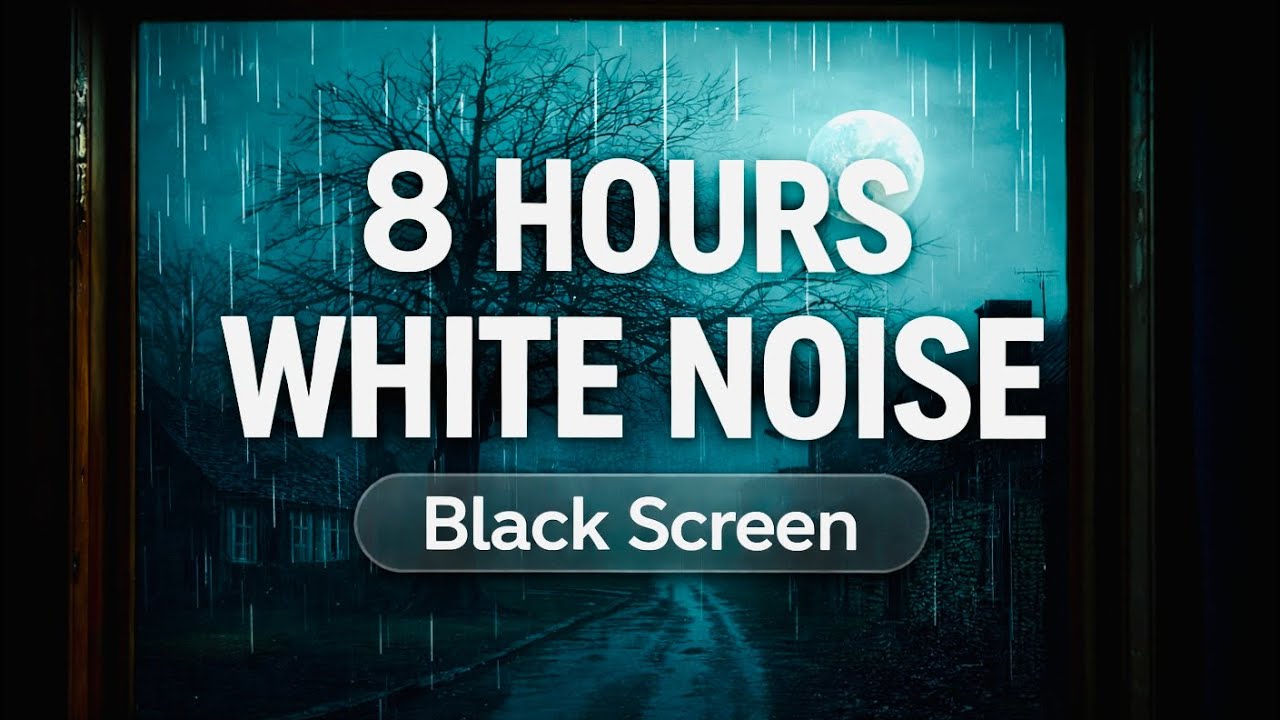 8 Hours of White Noise 🌙 Deep Sleep, Calm Mind, Focus & Baby Sleep