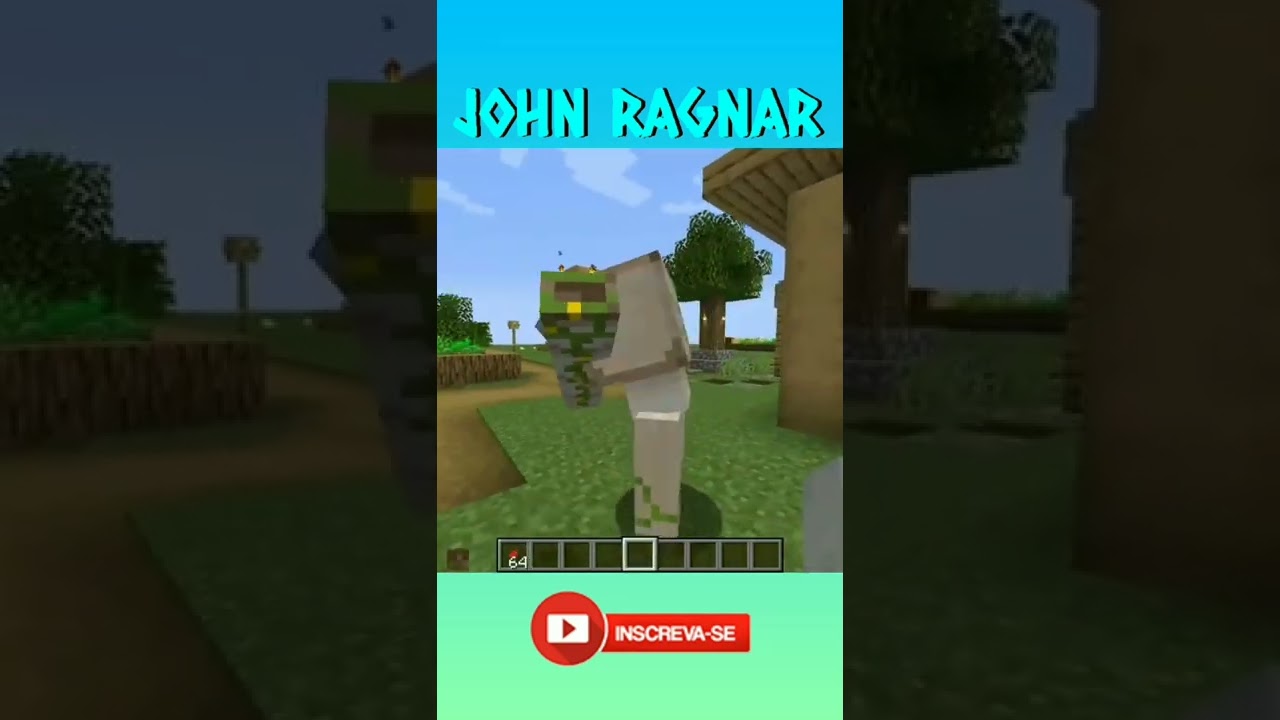 Minecraft mas o Iron golen est&aacute; bugado #shorts