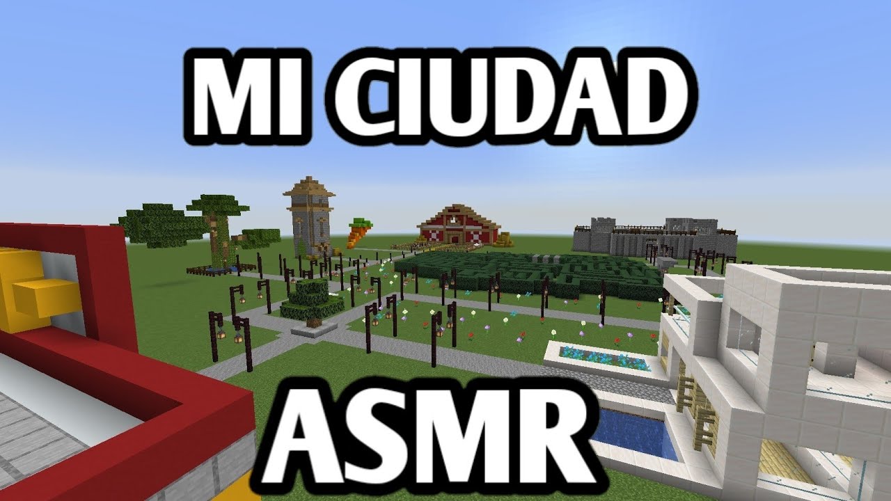 TOUR por MI MUNDO MINECRAFT CREATIVO 🏠 ASMR RELAJANTE 💤