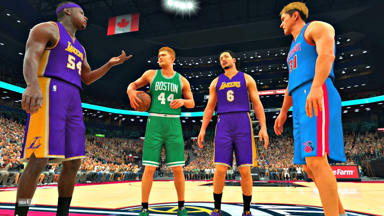 NBA 2K17: The Worst Dunk Contest Of All Time! Kwame, Scalabrine, Morrison, Milicic! #PS4