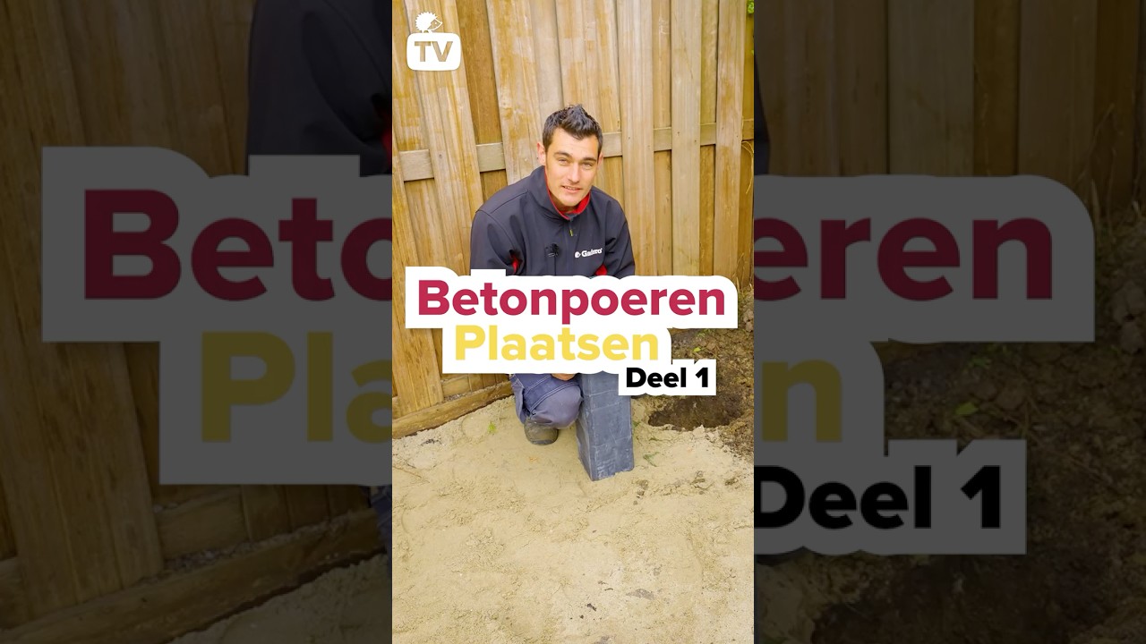 Betonpoeren plaatsen voor je overkapping