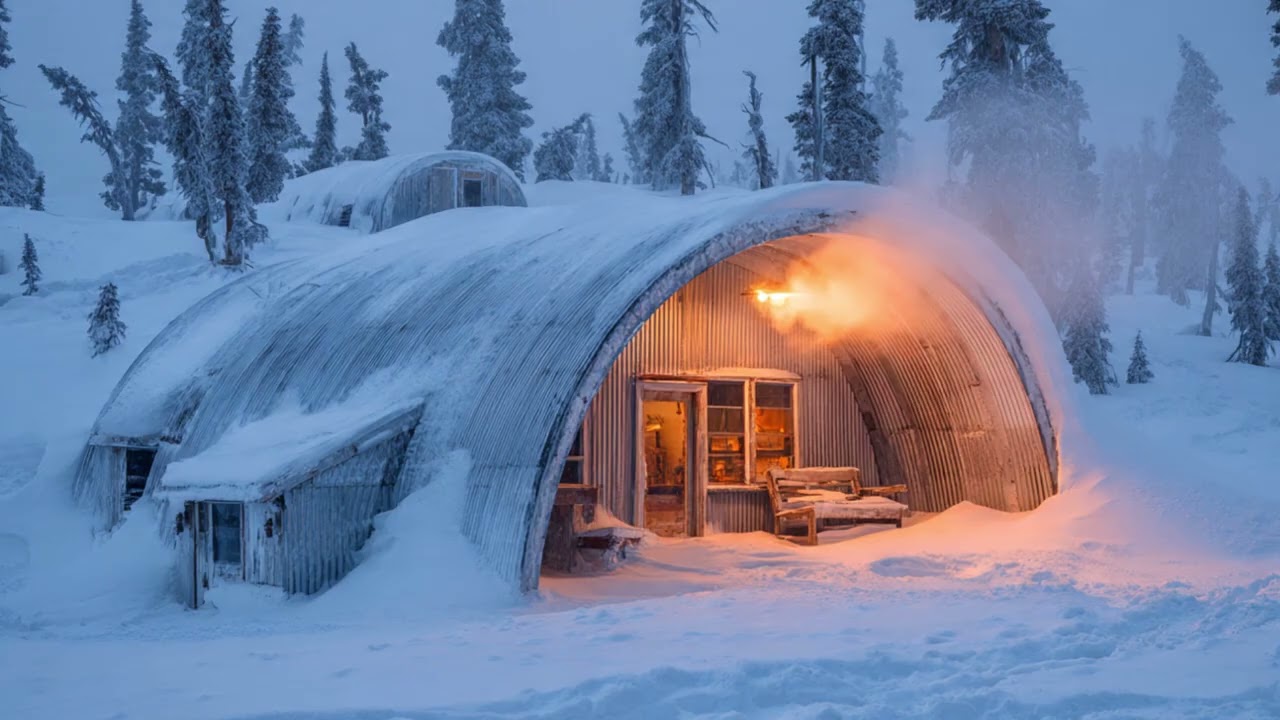 Tous pensaient que sa cabane Quonset était une folie jusqu’à retenir 55° de chaleur en plus totale!!