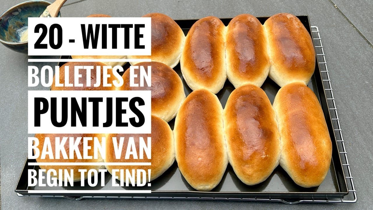20 - Witte bolletjes en puntjes bakken | Van begin tot eind!