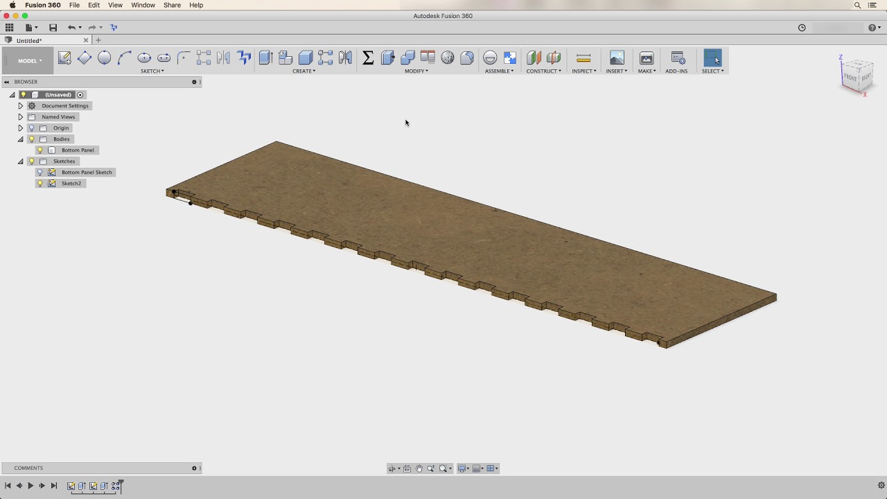 Fusion360: Consistent width finger joints