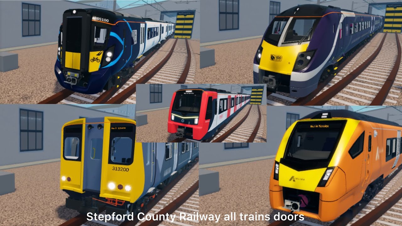 (500 subs special)Roblox Stepford County Railway V2.2 all trains doors open and close
