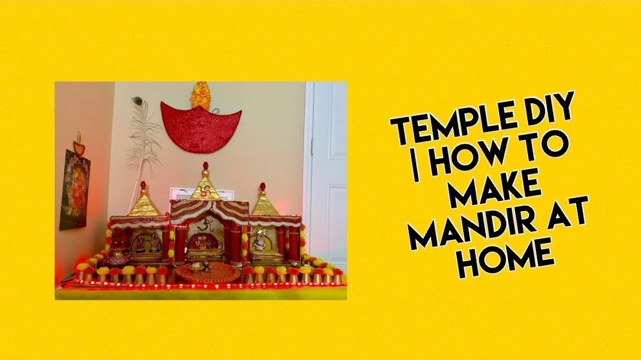 Mandir DIY|| Mandir design|| How to make Mandir at home ||