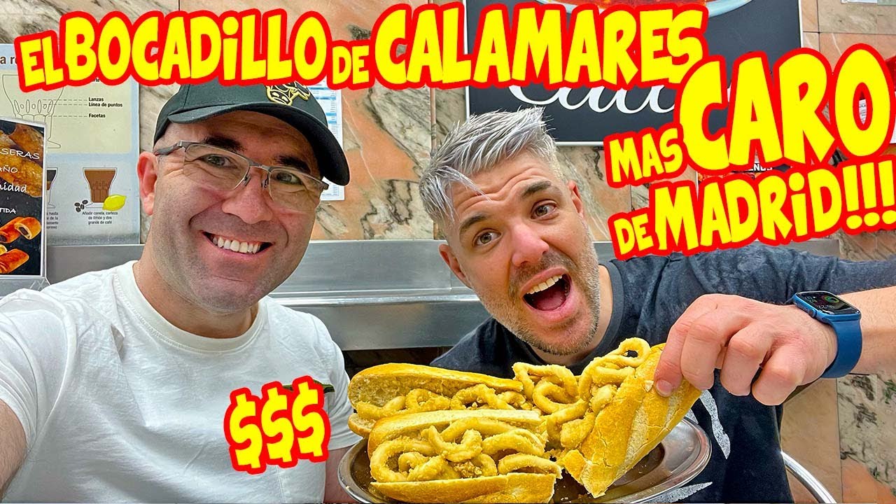 PROBANDO el BOCADILLO de CALAMARES más CARO de MADRID 💲 ft. JDALMAU