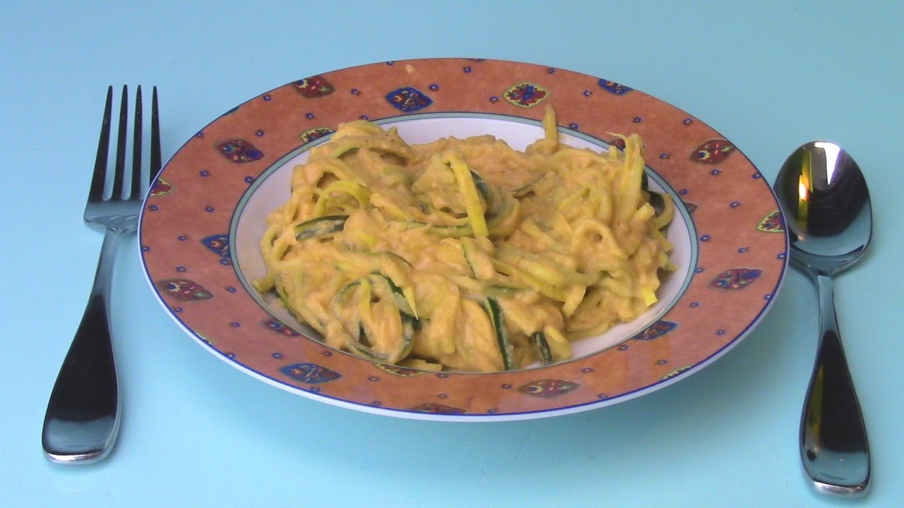 Espaguetti de calabacita en crema vegana de chipotle ¡RIQUÍSIMO y saludable! | Episodio 70