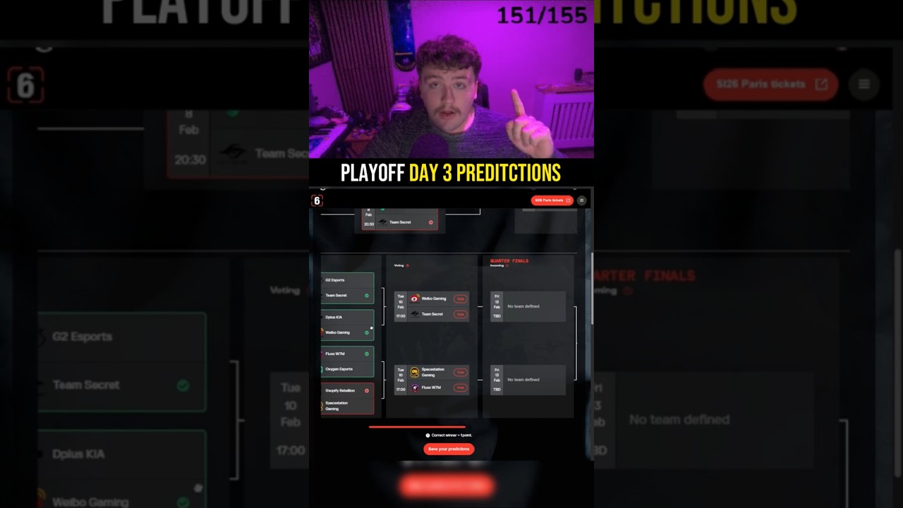 DAY 3 PLAYOFF PREDICTIONS
