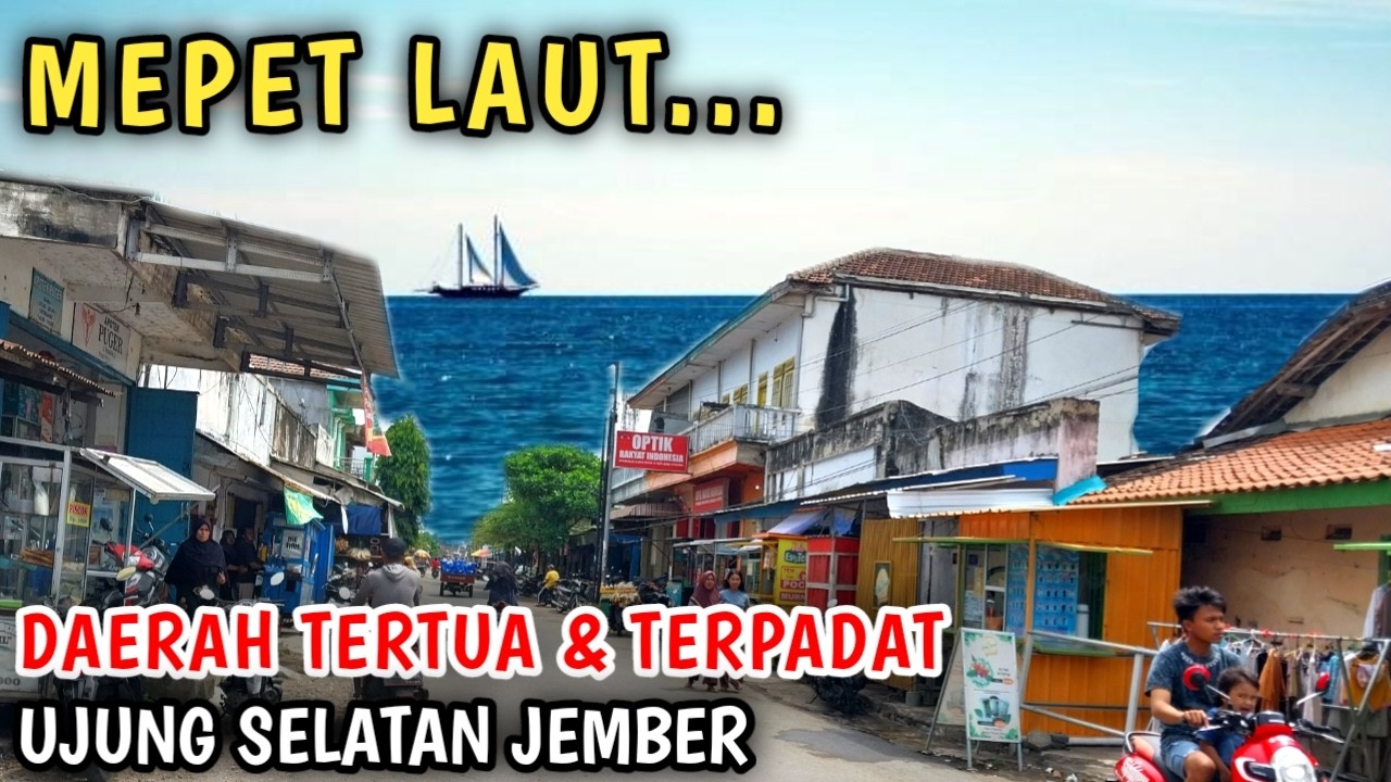 Daerah Tertua Dan Padat Penduduk Ditepi Laut selatan || Ujung Selatan Jember