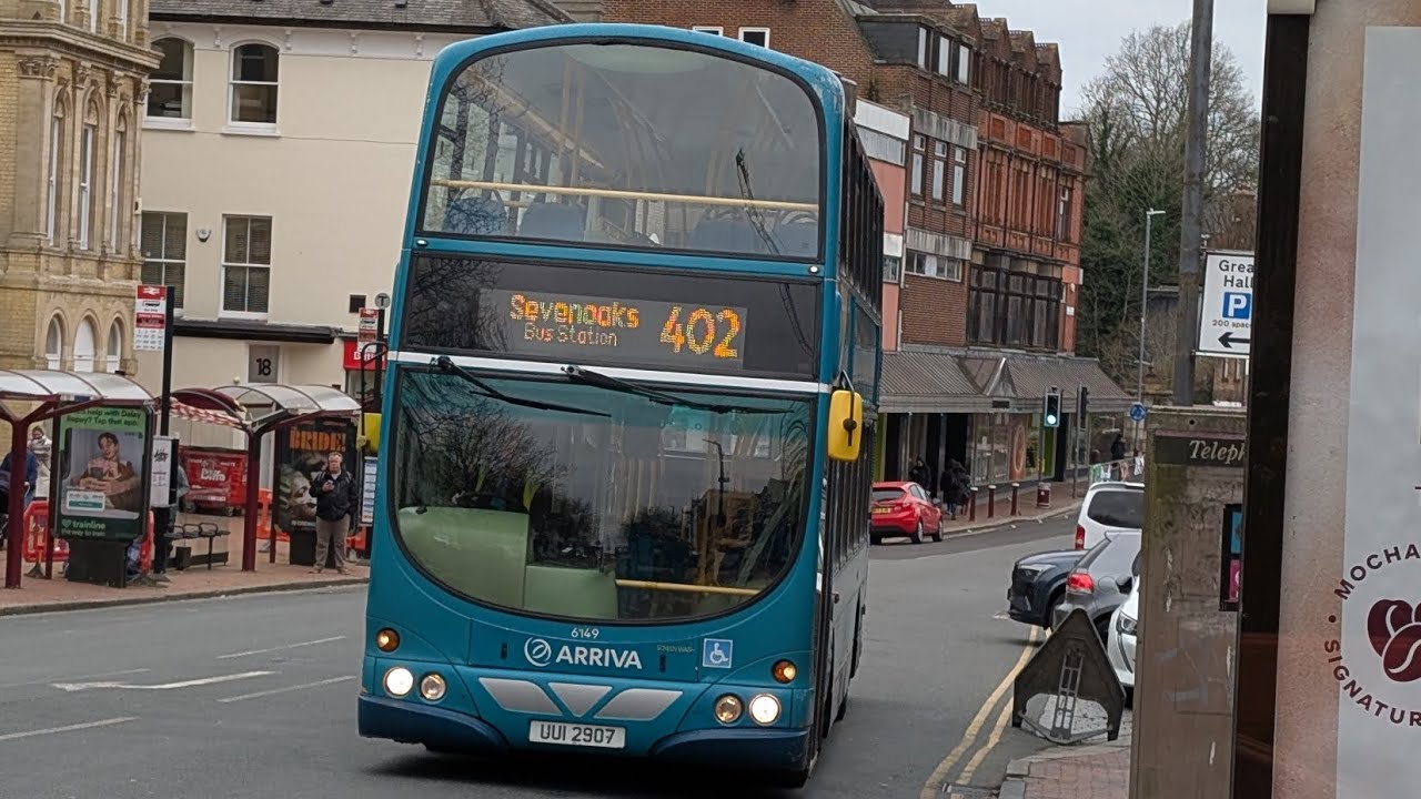 Arriva Kent and Surrey 6149 UUI 2907 (FJ56 OBL) Volvo B7TL Wright Eclipse Gemini 