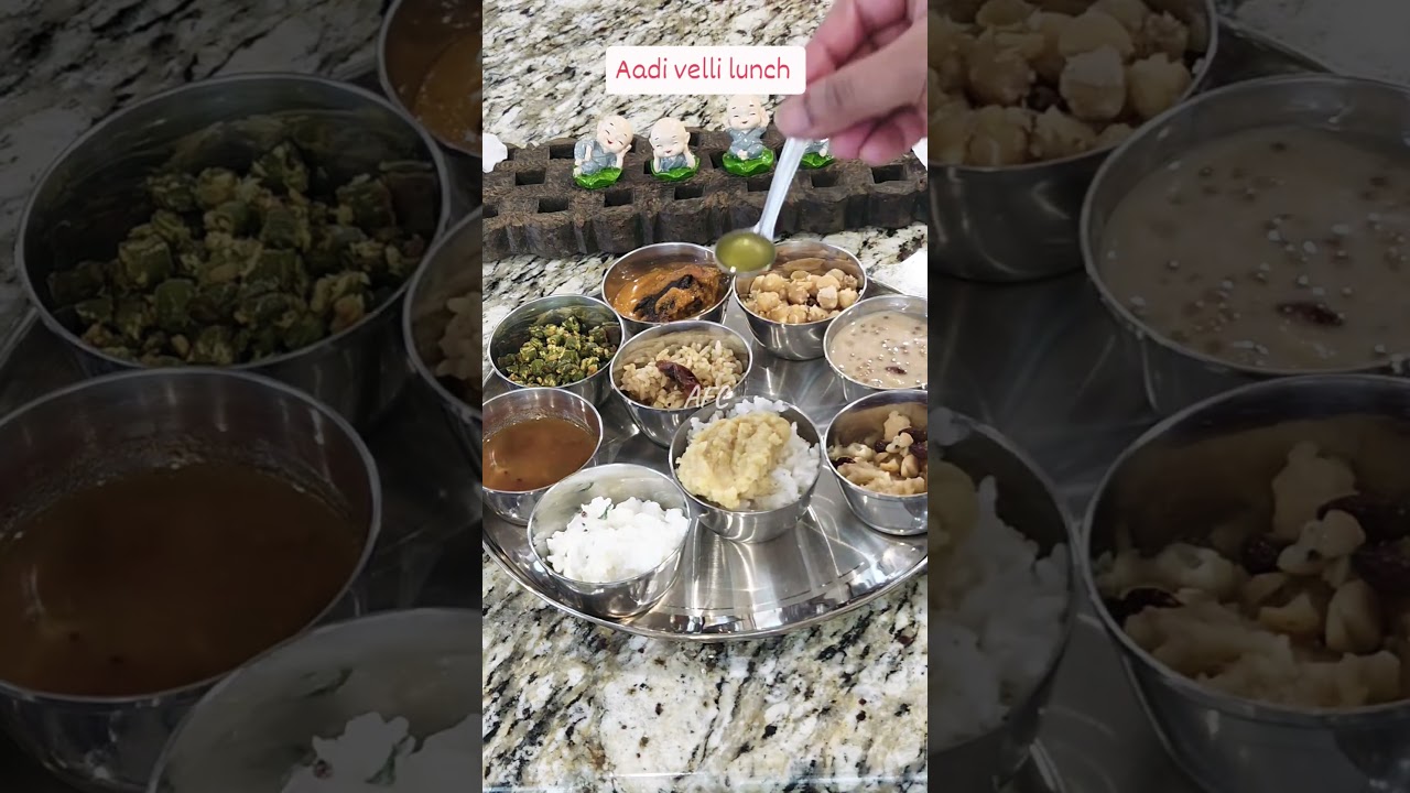 Aadi velli lunch spread #lunchthali #goodfood
