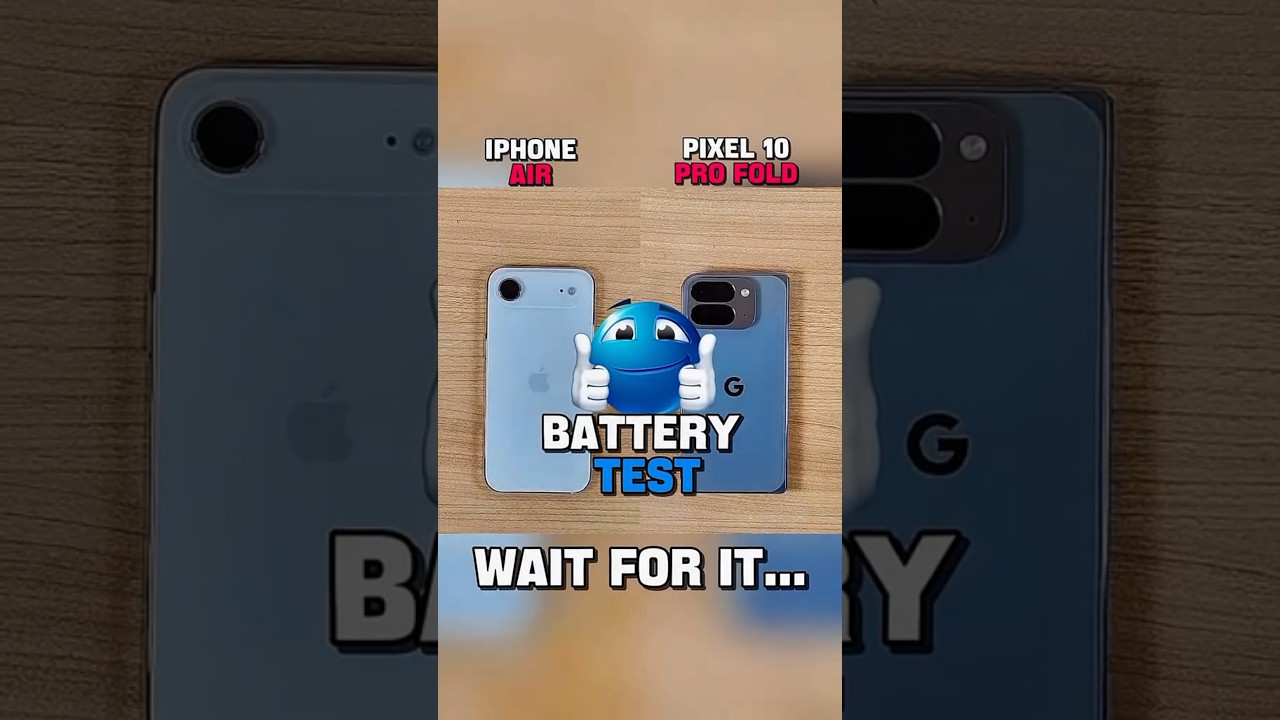 💫iPhone Air VS Pixel 10 Pro Fold 📱 Battery Test 🔋