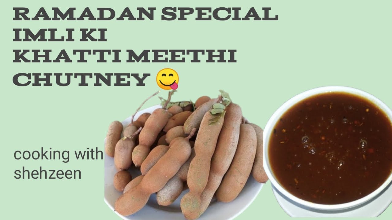 Khatti meethi imli ki chutney jis k bina chaat adhoori 😋