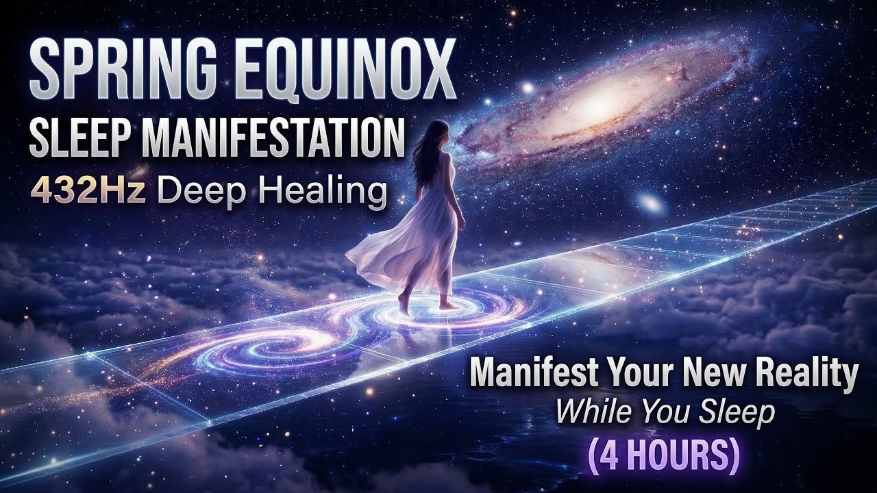 SPRING EQUINOX: Sleep Manifestation ✨ 432Hz Deep Healing. Manifest Your New Reality While You Sleep
