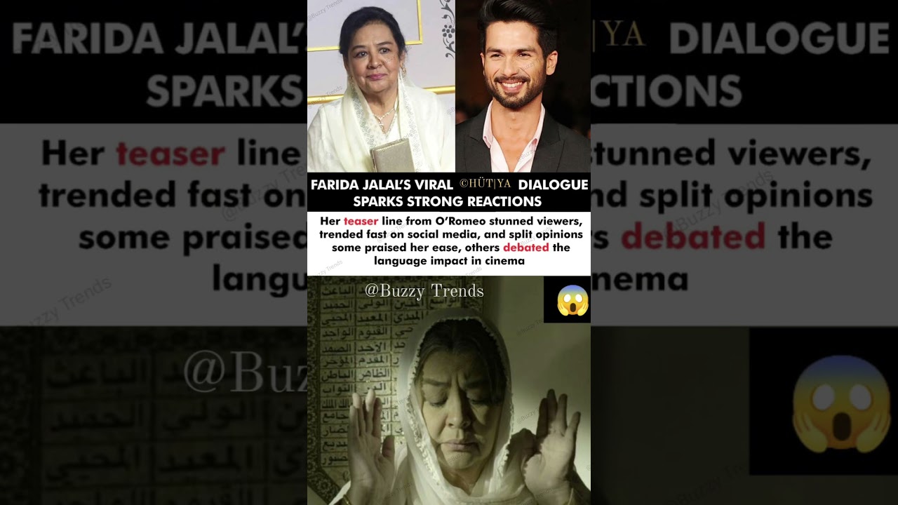 Farida Jalal Gets Strong Reactions On Viral Dialogue ©Hüt¡ya From O'romeo