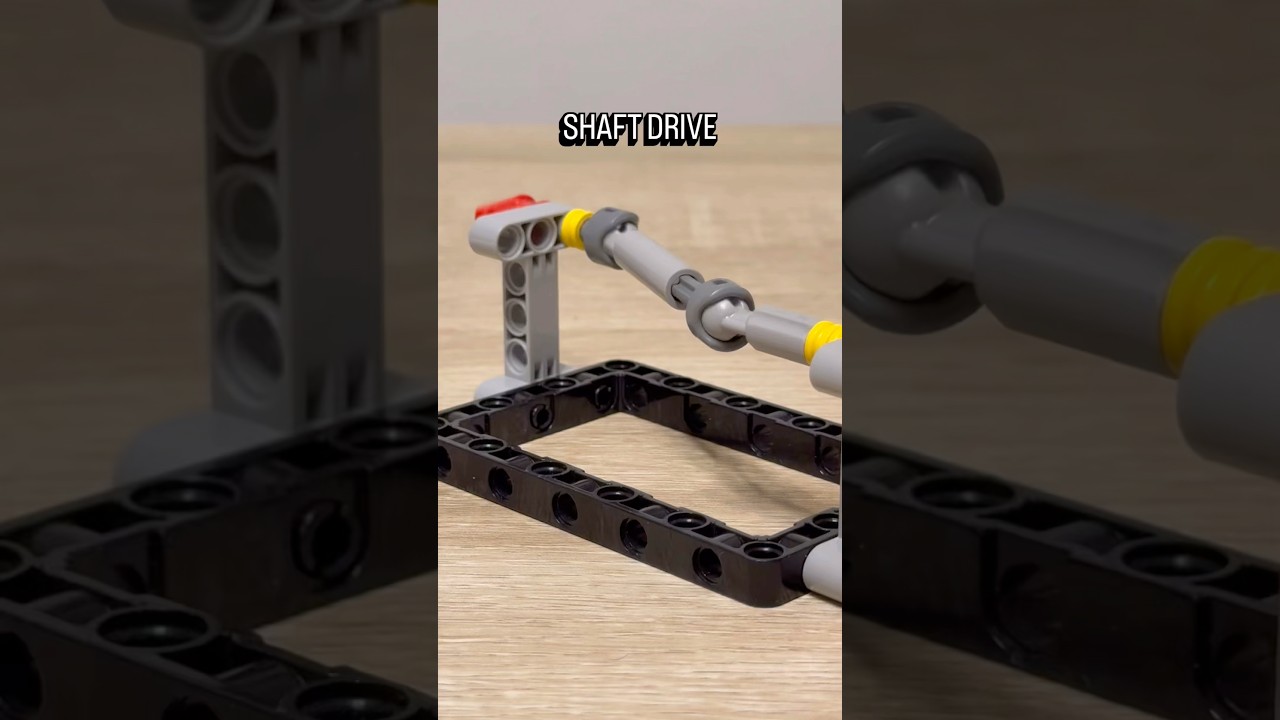 Shaft - Bevel Gears - Belt - Chain Drives #lego #legotechnic #mechanical #technic #mechanism #diy
