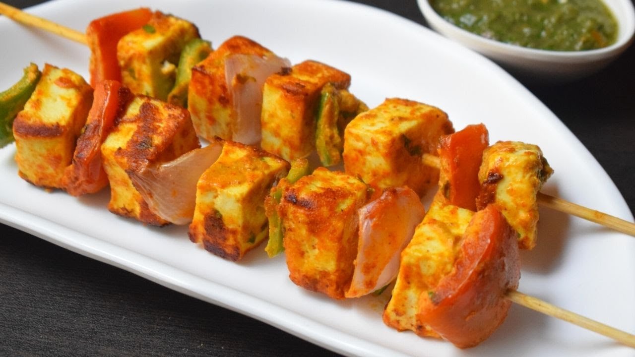 Paneer tikka recipe without oven | Paneer tikka on tawa | Quick snack recipe