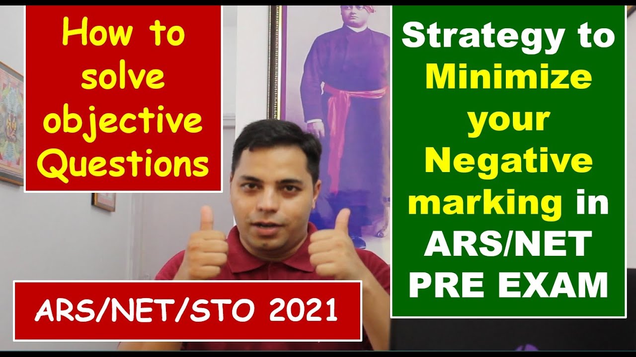 Objective Solving Strategy for ARS NET EXAM 2021  I MINIMIZE NEGATIVE MARKING