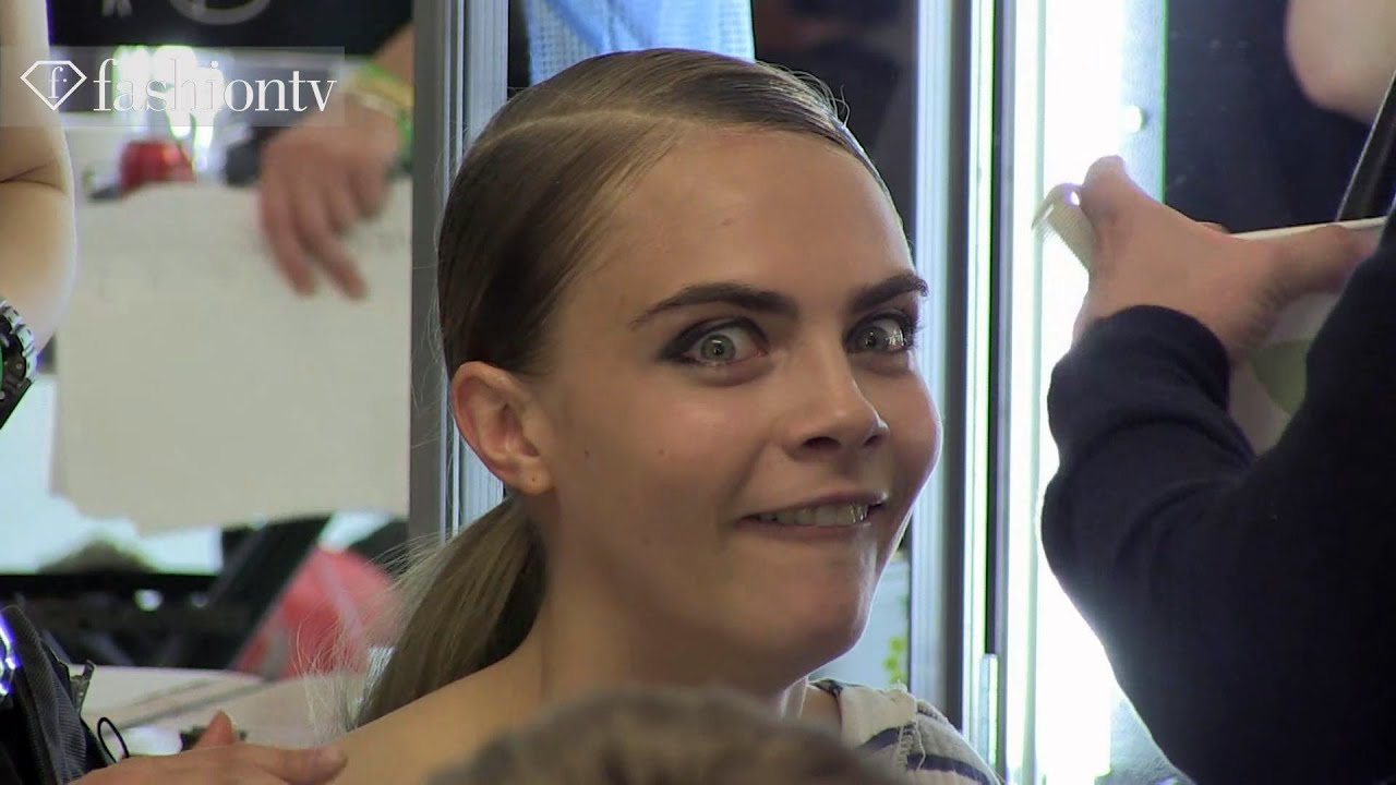 Cara Delevingne and Jourdan Dunn Backstage at Acne Spring/Summer 2013 | London FW | FashionTV