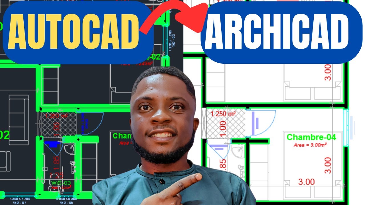 Преобразование AutoCAD в ArchiCAD (шаг не пропущен)