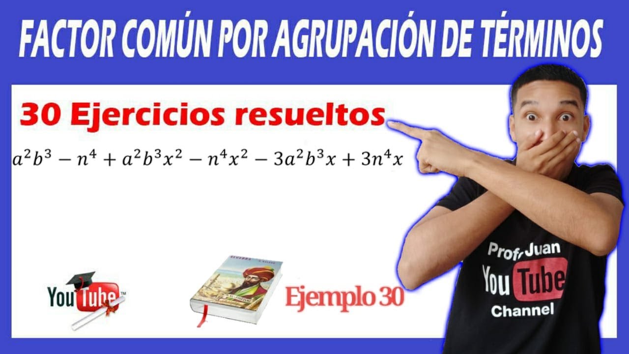 😍 👉FACTOR COMÚN POR AGRUPACIÓN DE TÉRMINOS EJERCICIOS resueltos con procedimiento✅ | 🚀 Súper FÁCIL
