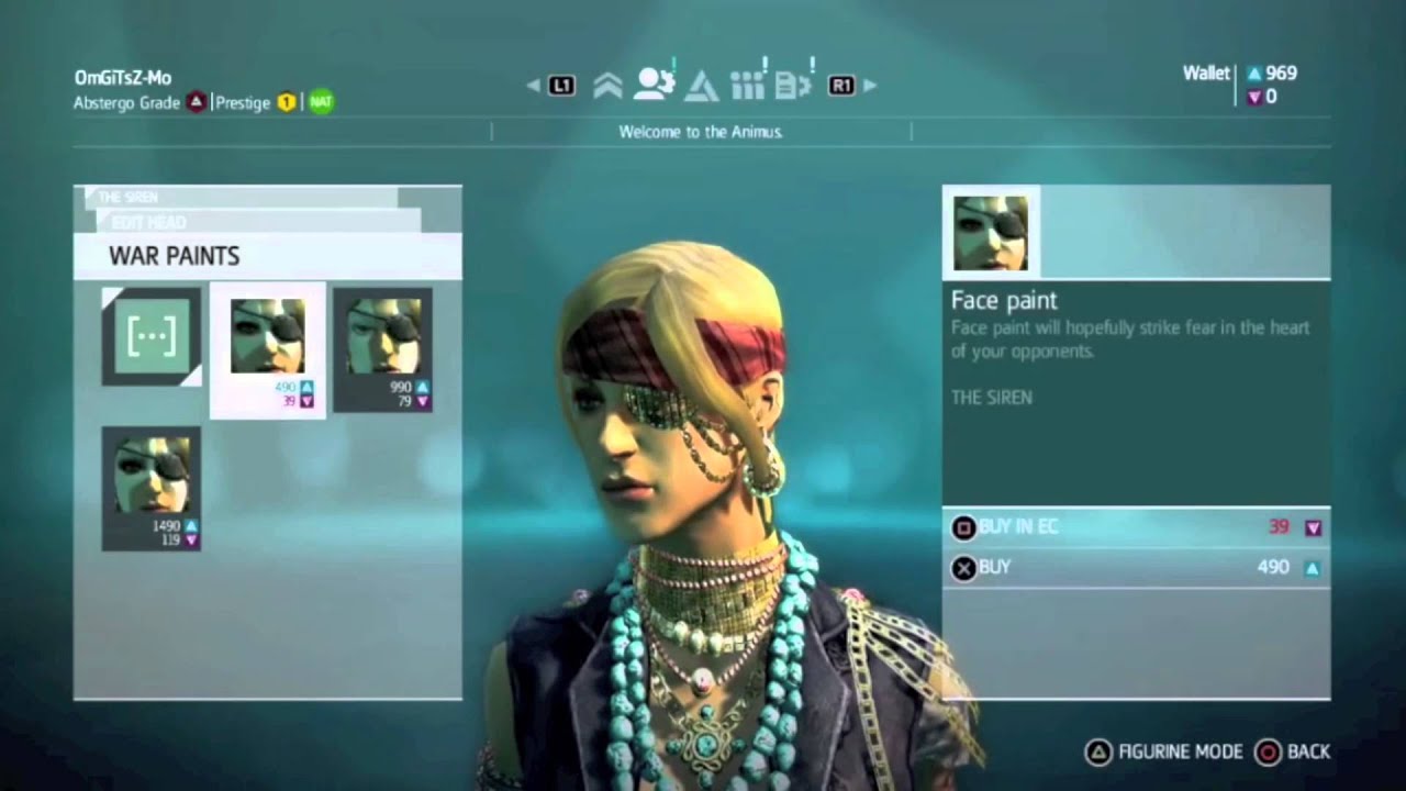 Assassin's Creed 4 The Siren Customization