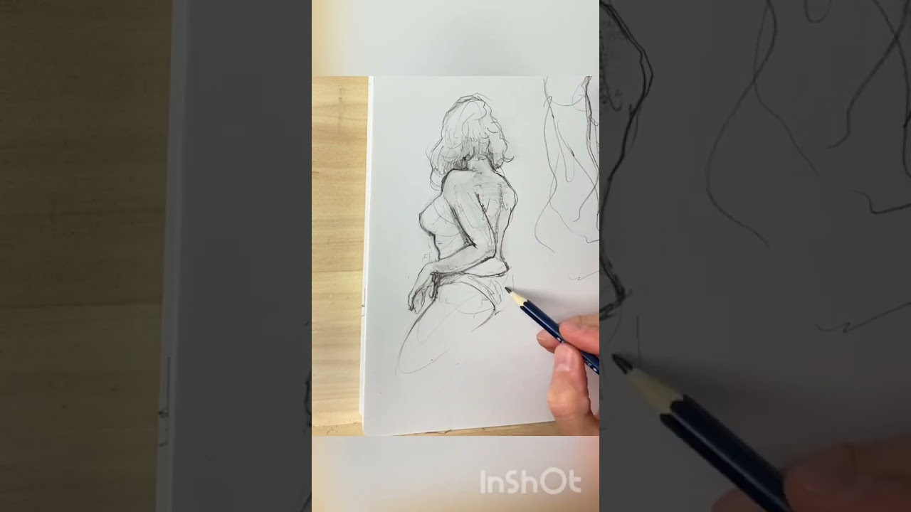 sketch nude figure #sketch #drawfigure #drawwomen