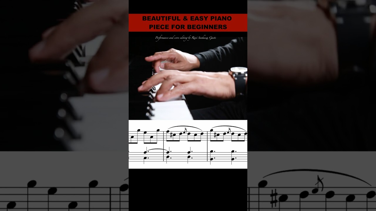 BEAUTIFUL & EASY PIANO PIECE FOR BEGINNERS
