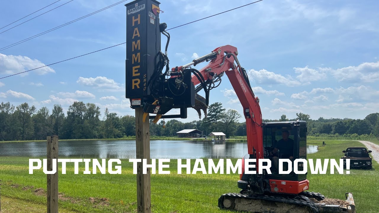 Four Board Fence Build (Setting the Post) Danuser Hammer