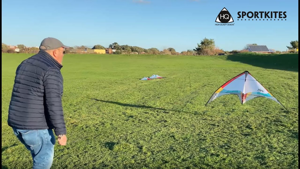 HQ Sportkites - How to turn your kite ( Lenkdrachen in Startposition bringen und starten )