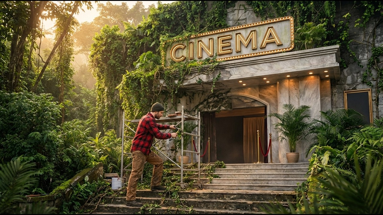 I Transformed an Abandoned Cinema into a Fully Equipped Luxury Home | Full Process (ASMR)