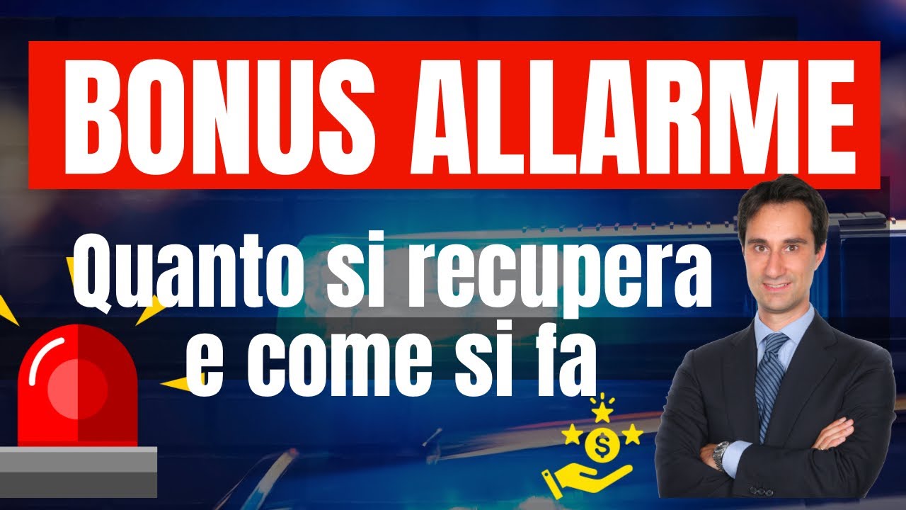 BONUS ALLARME 2024: tutto quello che c'&egrave; da sapere sulla detrazione 50% per installazione allarme